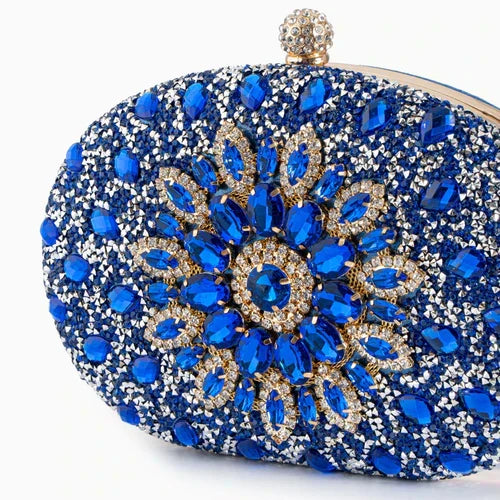 Celeste | Pochette con Nodo e Strass