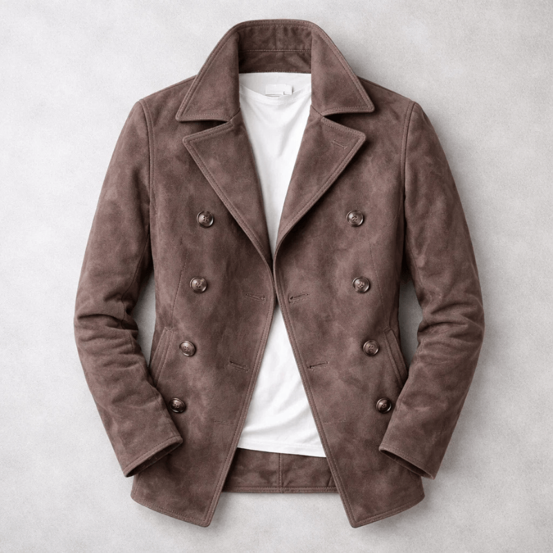 Cappotto in camoscio André Ferran