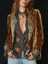Marcelline | Blazer patchwork stampato floreale vintage