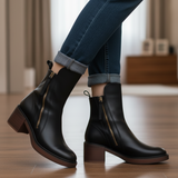 FOSCARI LABEL | Stivaletti con Zip Tacco Comfort Isabelle