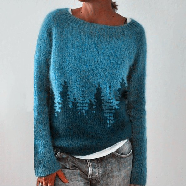 Brigitte | Maglione con motivo boschivo