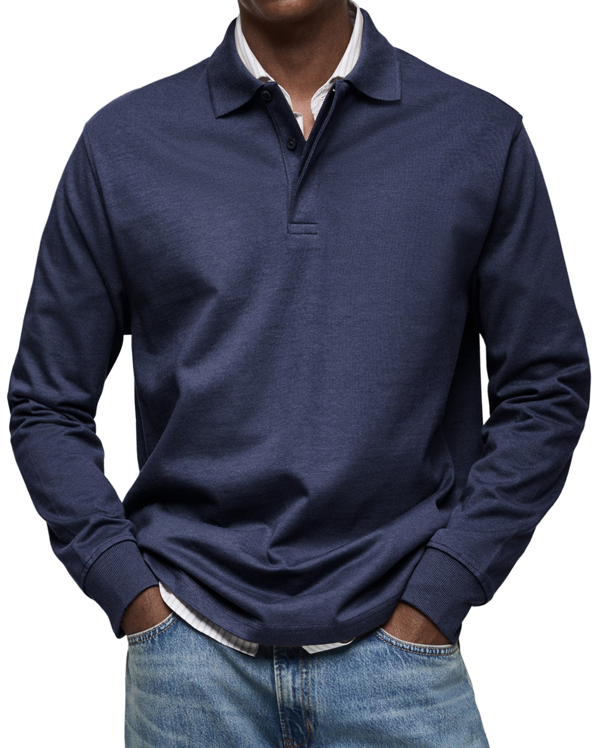FOSCARI LABEL | POLO DI LUSSO A MANICHE LUNGHE