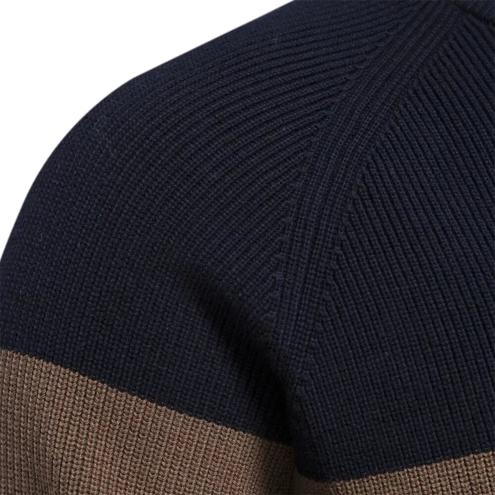 Cardigan con zip a blocchi di colore André Ferran