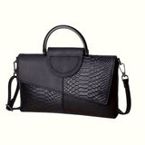 Bianca | Pochette Effetto Coccodrillo