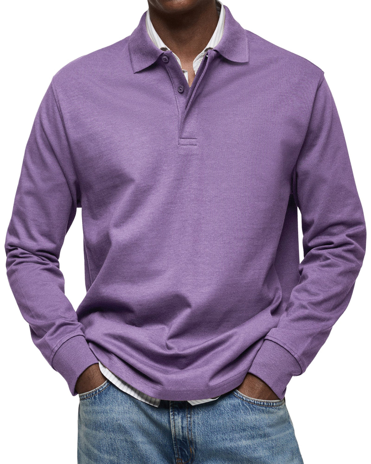 FOSCARI LABEL | POLO DI LUSSO A MANICHE LUNGHE