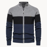 Cardigan con zip a blocchi di colore André Ferran