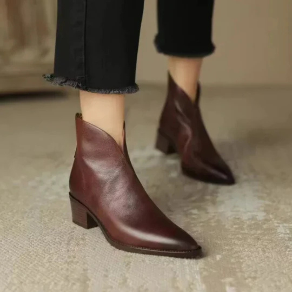 Claudine™ | Stivaletti di lusso con tacco basso