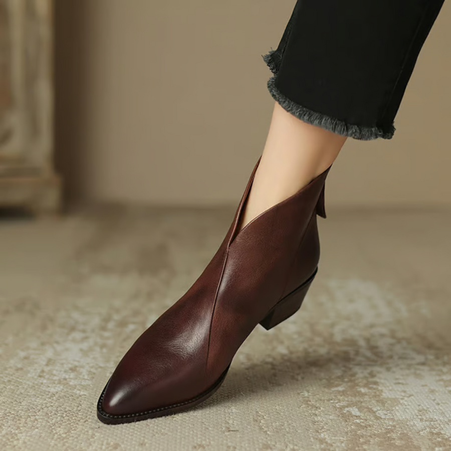 Claudine™ | Stivaletti di lusso con tacco basso