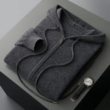 Felpa con cerniera in cashmere André Ferran