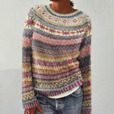 Nicole | Maglione con righe pastello