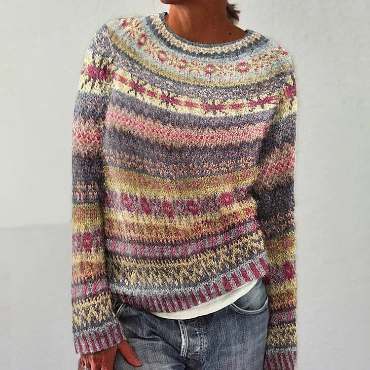 Nicole | Maglione con righe pastello