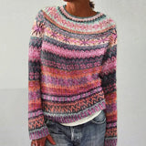 Élina | Maglione con motivo multicolore