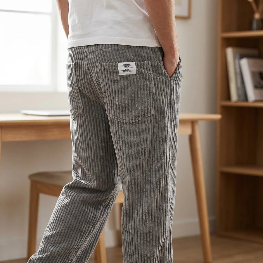 FOSCARI LABEL | Pantaloni larghi a coste
