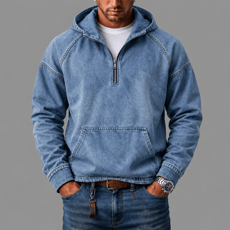 Anorak in Denim Lavato André Ferran