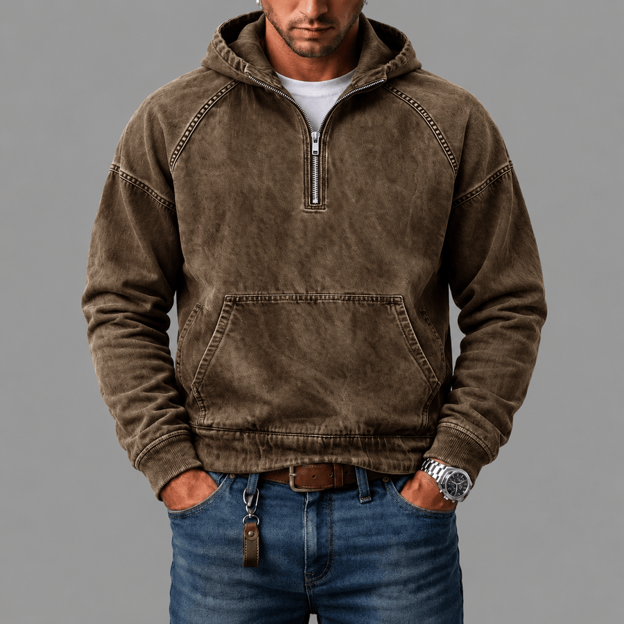 Anorak in Denim Lavato André Ferran