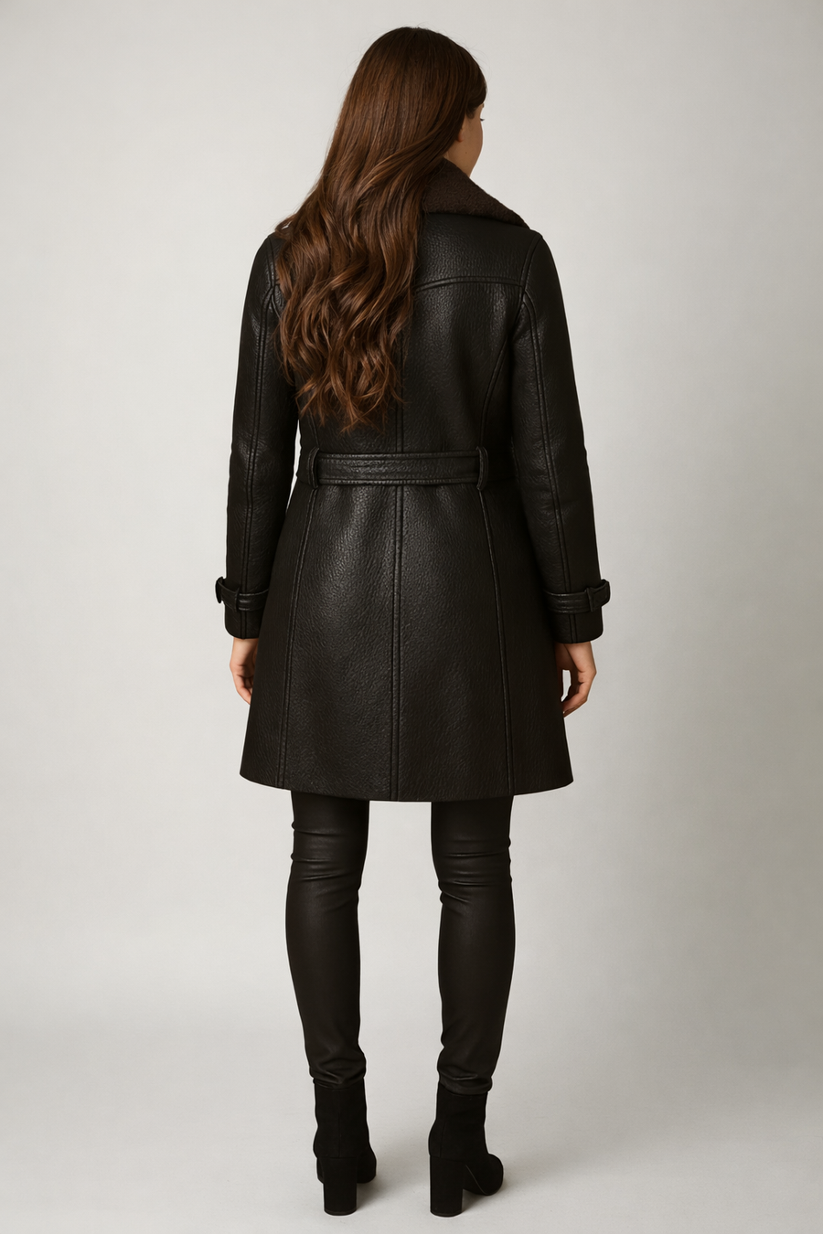 LENA™ | Cappotto in pelle