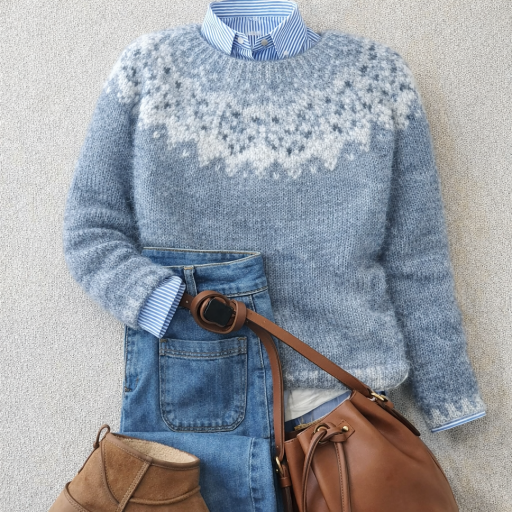 Chloé | Maglione con delicati fiocchi di neve