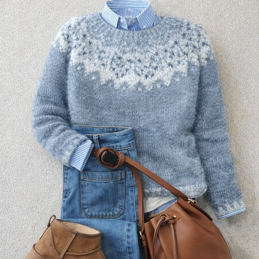 Chloé | Maglione con delicati fiocchi di neve