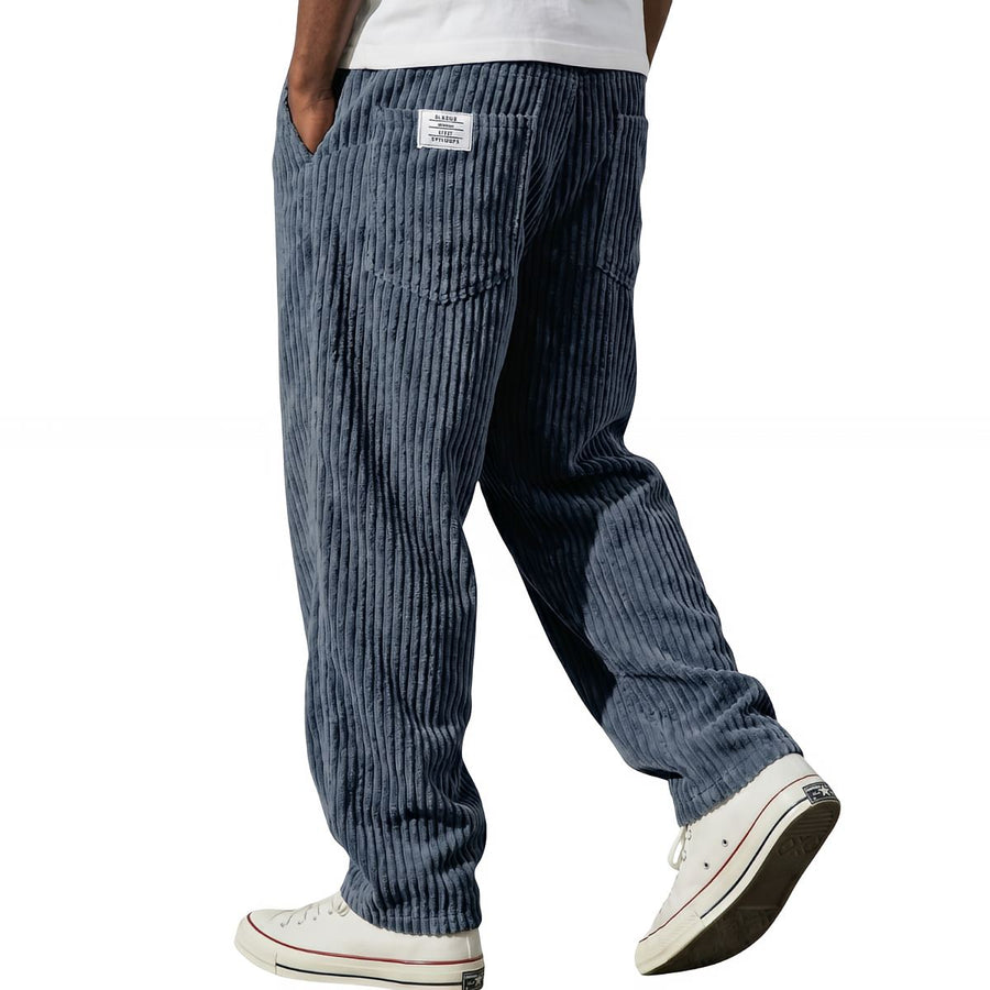 FOSCARI LABEL | Pantaloni larghi a coste