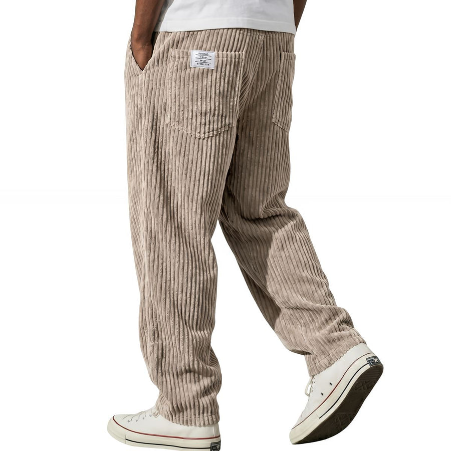 FOSCARI LABEL | Pantaloni larghi a coste