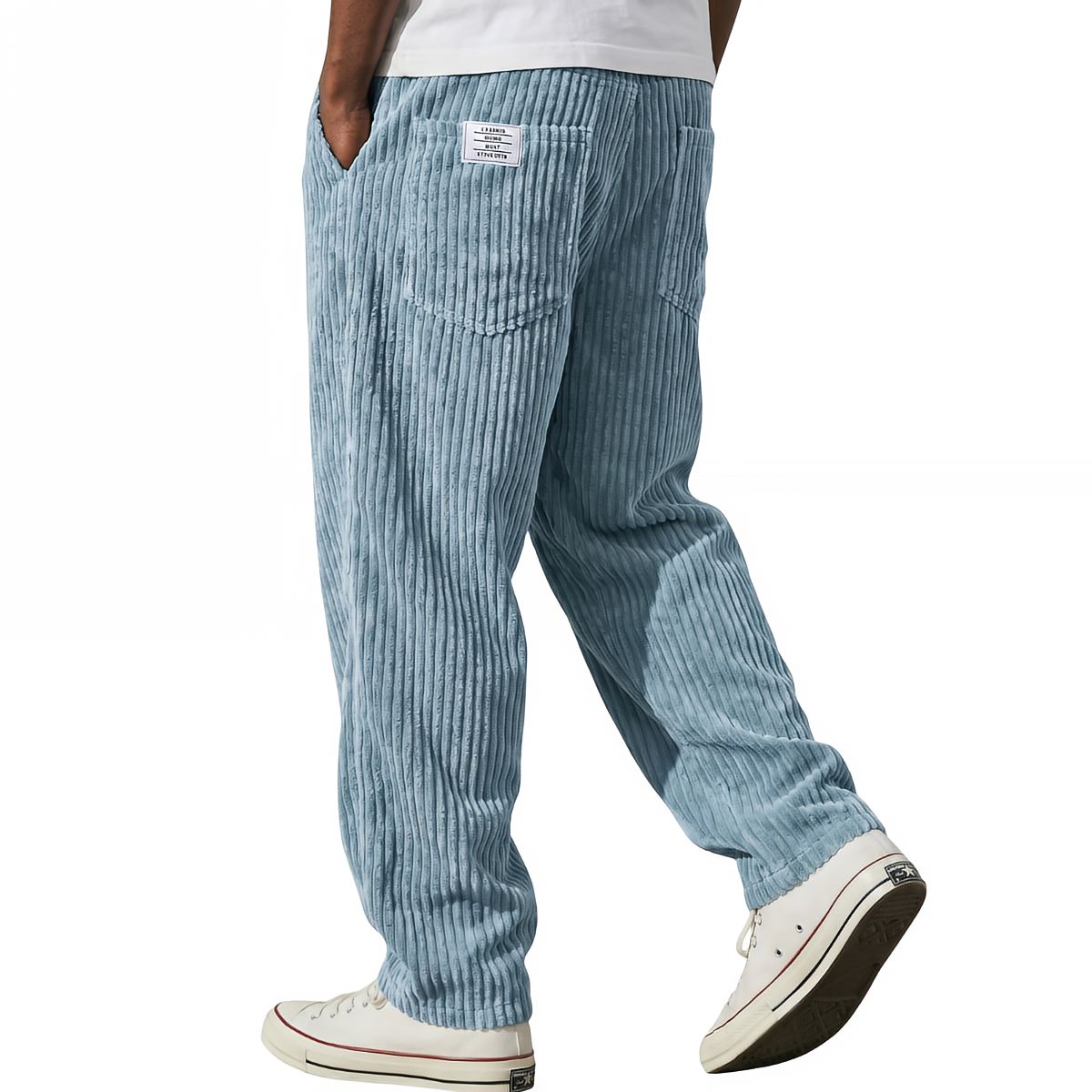 FOSCARI LABEL | Pantaloni larghi a coste