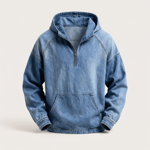 Anorak in Denim Lavato André Ferran
