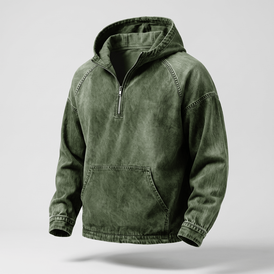 Anorak in Denim Lavato André Ferran