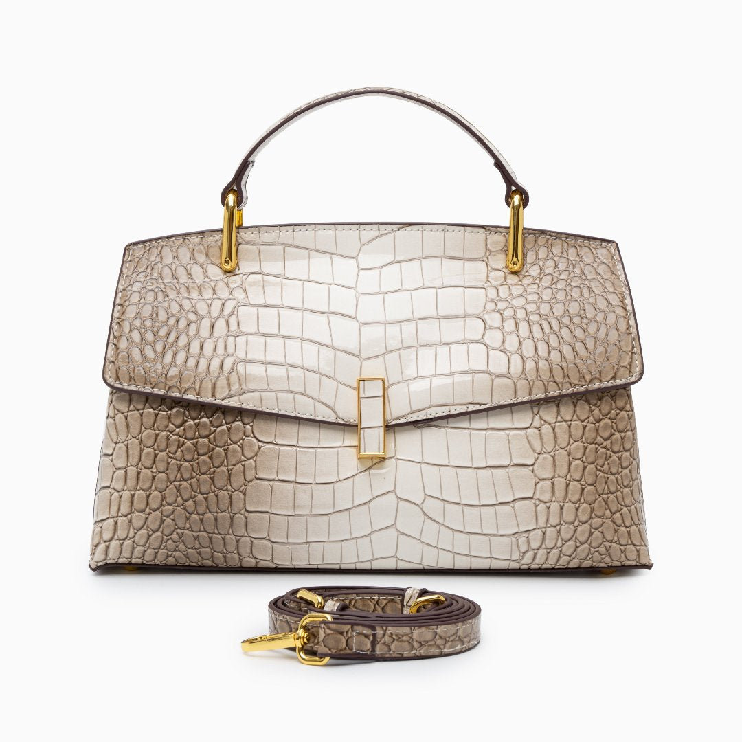 Elisa | Borsa Tote Effetto Coccodrillo