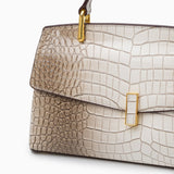 Elisa | Borsa Tote Effetto Coccodrillo