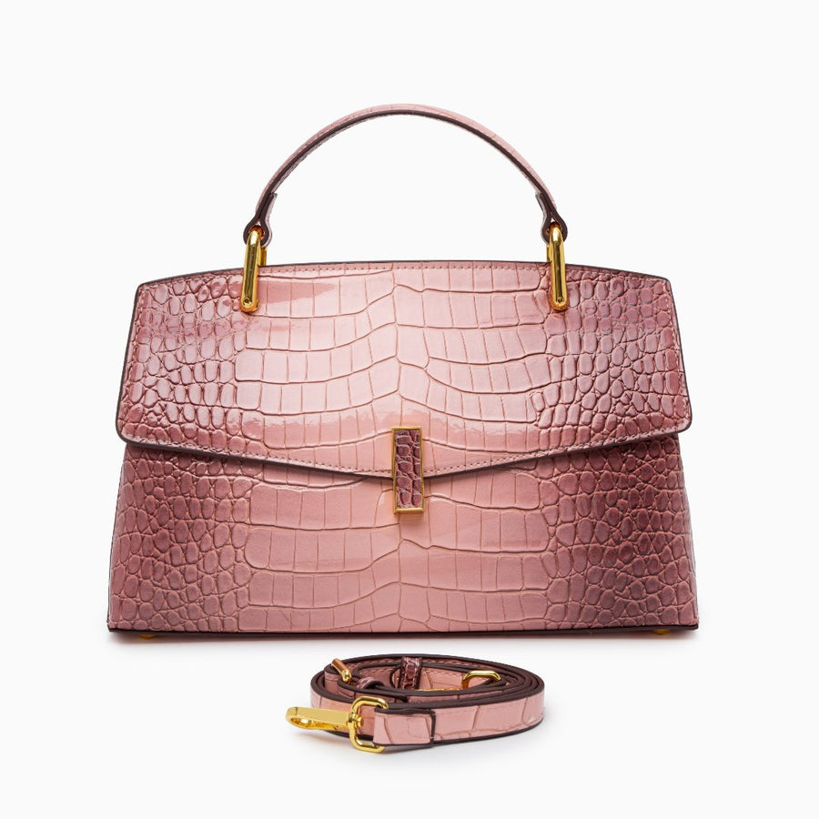 Elisa | Borsa Tote Effetto Coccodrillo