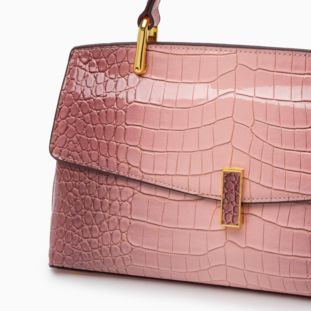 Elisa | Borsa Tote Effetto Coccodrillo