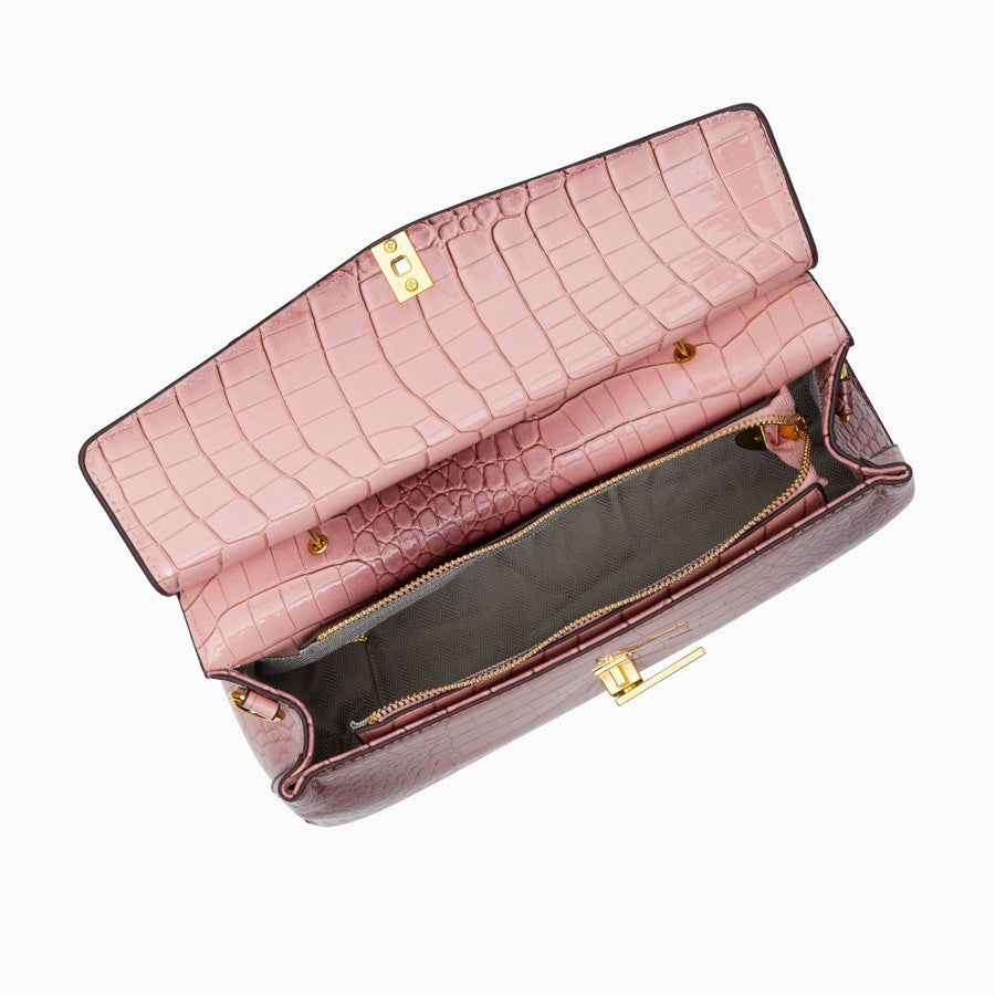 Elisa | Borsa Tote Effetto Coccodrillo