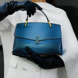 Elisa | Borsa Tote Effetto Coccodrillo