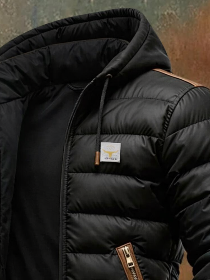 Jason | Giacca Nera Imbottita