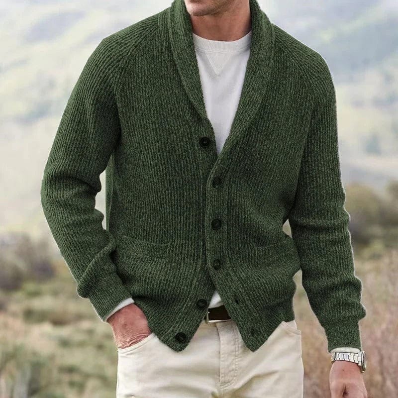 Cardigan con collo a scialle André Ferran