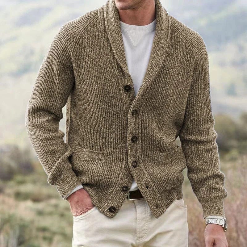 Cardigan con collo a scialle André Ferran