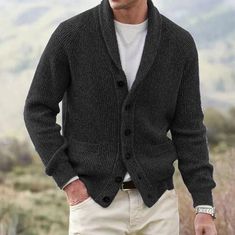Cardigan con collo a scialle André Ferran