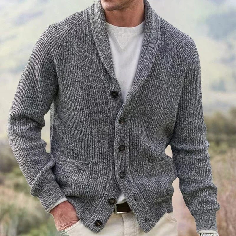 Cardigan con collo a scialle André Ferran