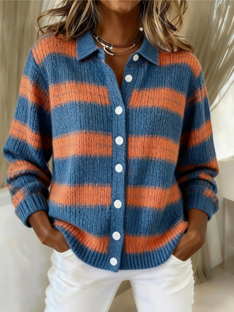 Avonelle™ | Gilet a righe lavorato a maglia