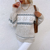 Margot | Maglione con collo alto e fiocchi di neve