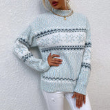 Margot | Maglione con collo alto e fiocchi di neve