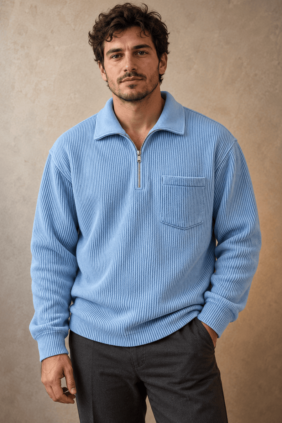 Maglione con zip André Ferran Ryan