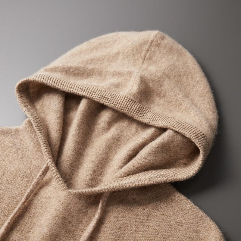 Felpa con cappuccio in lana merino André Ferran