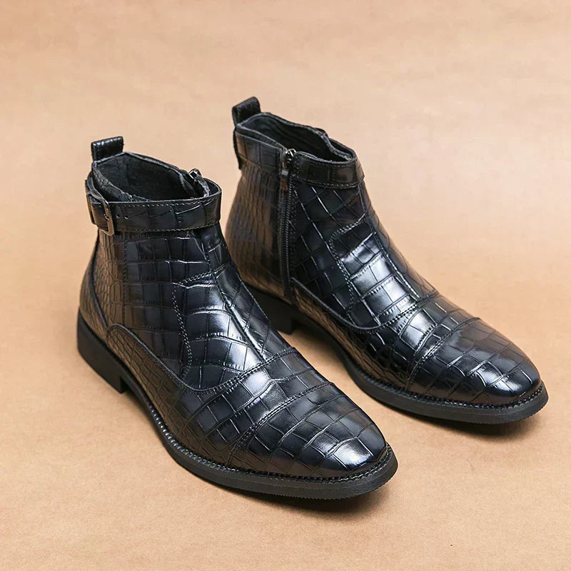 Varel | Stivaletti con fibbia in pelle sintetica
