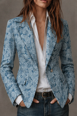 Estelle | Blazer Jacquard Cashmere Slim