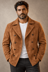 Cappotto in camoscio André Ferran