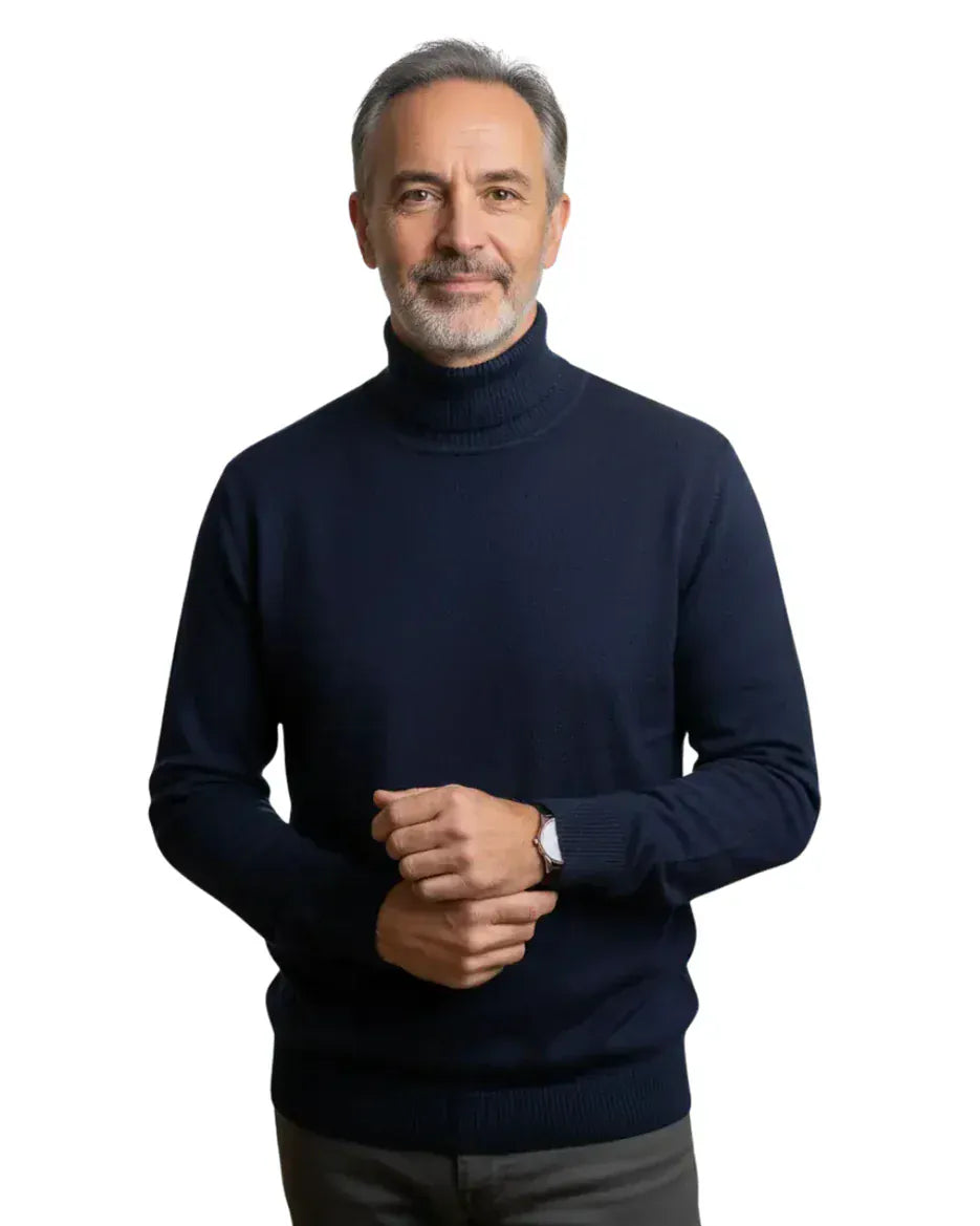 Maglione a collo alto in cashmere André Ferran
