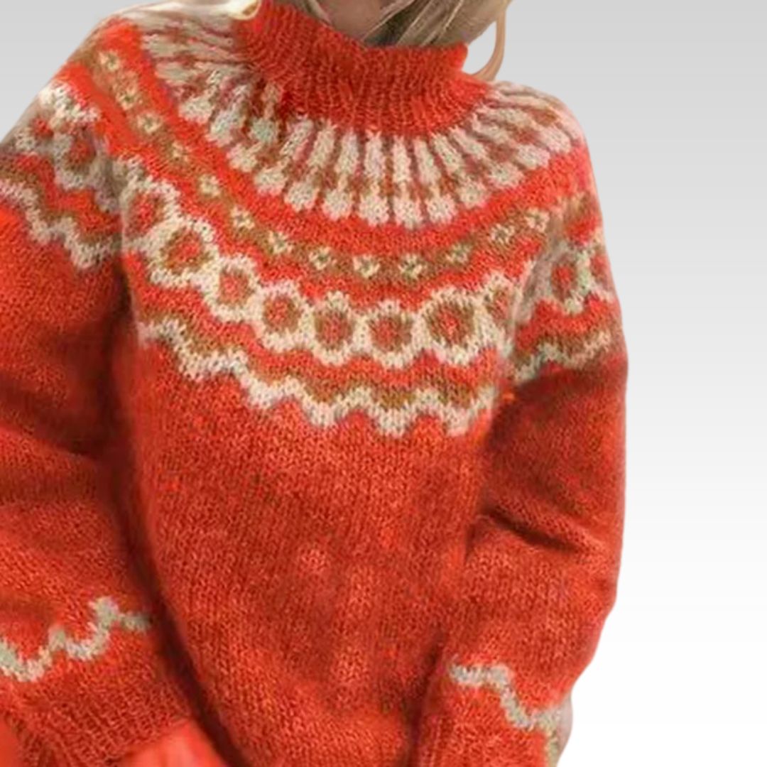 Christine | Maglione con motivo scandinavo
