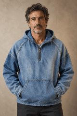 Anorak in Denim Lavato André Ferran
