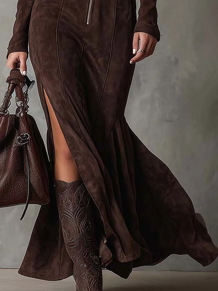 Mirabel | Abito maxi vintage con cintura
